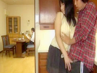 Japanese MILF with young son and cuckolded hubby engage in a lustful threesome.